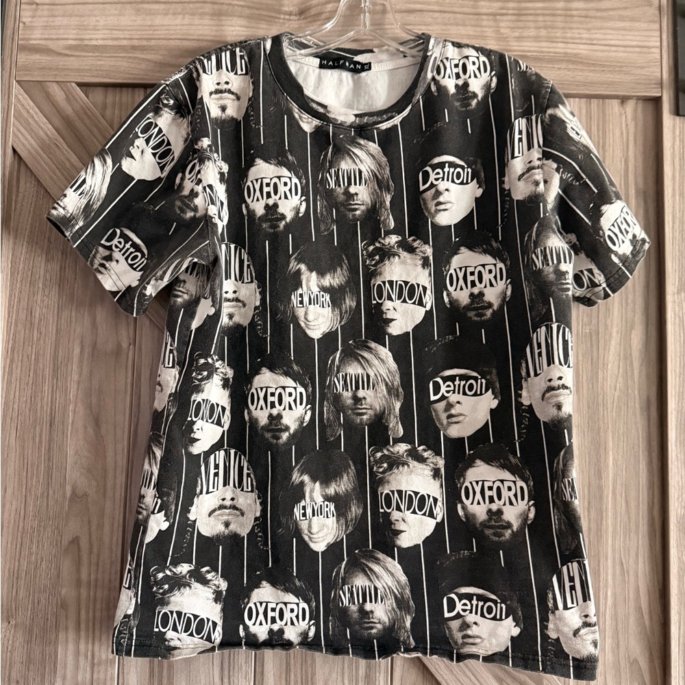 Black and White Musician Graphic Women's Tee